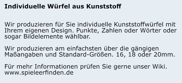 Kunststoffwürfel