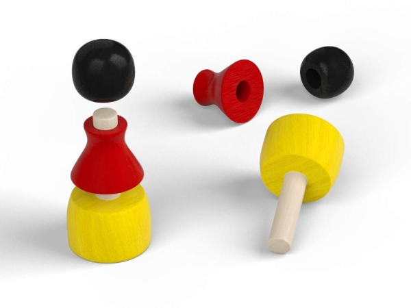 3-teilige Pöppel 3-teilige Pöppel