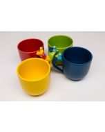 Cup with handle and pawn