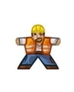 Construction worker - Label for Meeples