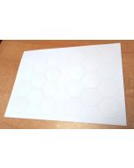 Hexagone 25mm auf Trägerpapier