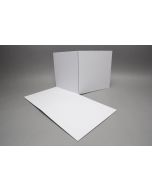 Spielbrett blanko quadratisch, doppelt faltbar - 385x385 mm (192,50 x 192,50 mm)