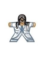 Female Doctor - Label for Meeples