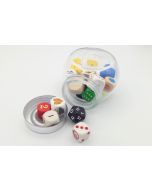 Bonbon glass - with dice