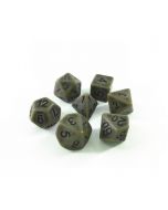 Ancient dice set olive