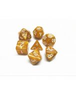 Golden Pearl dice set