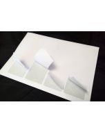 Karten auf Trägerpapier zum Zusammenklappen