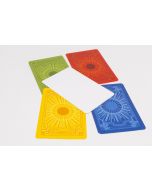 Set Spielkarten blanko, bunte Rückseite