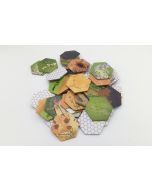 landscape counters hexagonal small