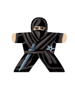 Ninja 1 - Label for Meeples