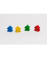 500x wooden meeple blue - auction, starting price 100 EUR