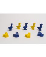 Gans, Gänse blau