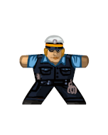 female Police officer 1 (Germany) - Label for Meeples