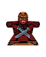 Samurai - Aufkleber für Meeple