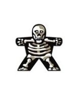 Skelett - Aufkleber für Meeple