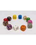 wooden dice small