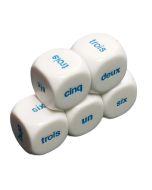 French word numbers dice 1 to 6