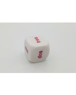 Spanish word numbers dice 1 to 6