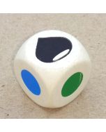 Color dice 20 mm oil