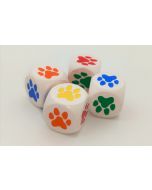 Set color dice with paws
