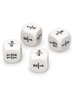 Math dice Fraction dice type 4