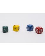 Plastic dice rounded 15 mm