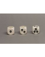 Special dice with imprint skull