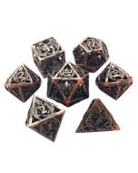 Set Metallwürfel Dragon hollow dice