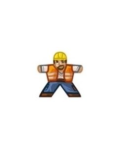 Construction worker - Label for Meeples