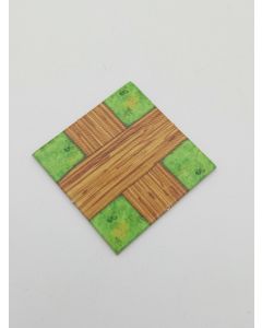 Quadrat 40x40 mm mit Aufdruck Wege