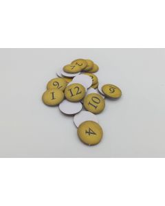 Number tokens (set for Settlers expansion)