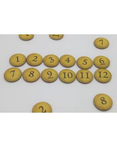 Number markers 10-12