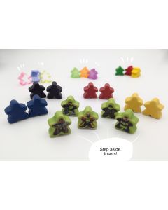 Carcassonne meeples made from ceramics