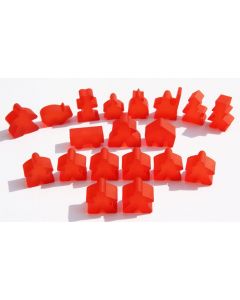 all colors 1 abbot 8 meeples 3d printed or abbot pack Carcassonne meeples 