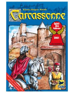 Carcassonne basgame with 2 extensions - used, condition A