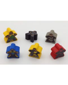 Aufkleber für Carcassonne Meeples