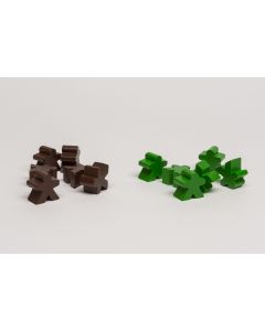 Wooden material for scenario Barbarians (Catan: Traders & Barbarians) - 5 and 6 players