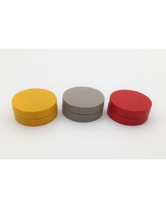 Wooden discs 21x4 mm red