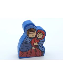 Spielstein mit Aufkleber - Mutter mit Kind