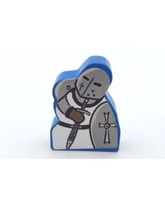 Meeple with label - knight