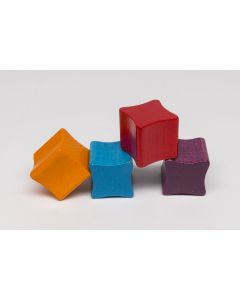 Conic dice purple