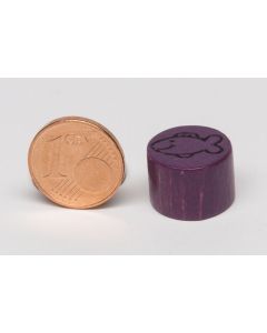 Cylinder 15x10 mm with fish imprint
