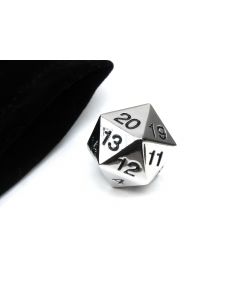 Metal Dice D20+Bag