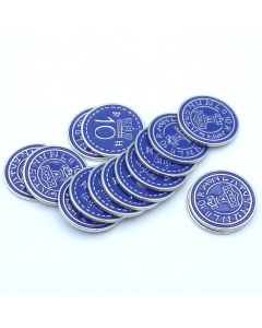 Scythe metal coins value 10