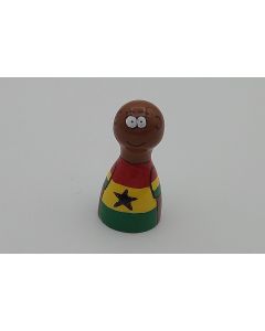 Handpainted pawns - Ghanaian