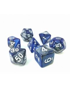 (Silver+Blue) Blend color dice set