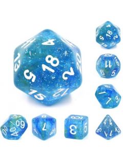 (Blue + Yellow) Galaxy dice set