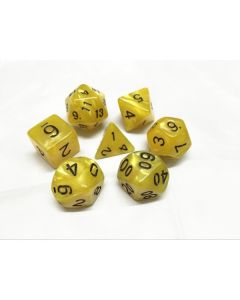 Yellow (Black font) pearl dice