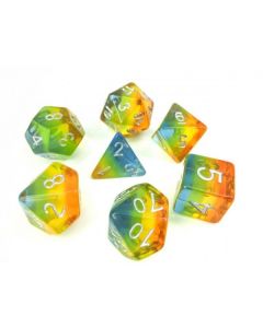 Yellow Aurora dice set