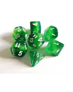 Special dice set 3 Shades of Green